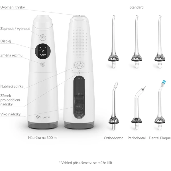 TrueLife AquaFloss Compact C300 White - Ústne sprchy - Obrázok 6674fcc797e045c9b25f21bcaf1d4304