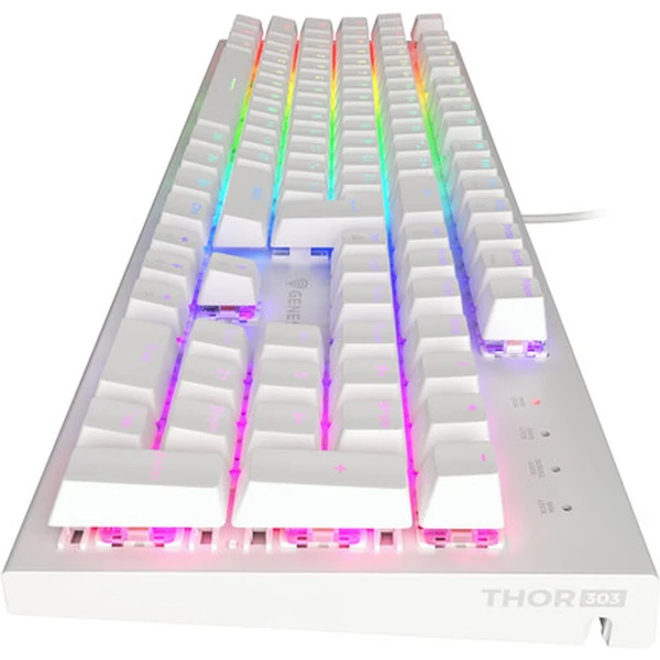 Genesis THOR 303 TKL Outemu Brown mechanická klávesnica CZ/SK biela - Klávesnice - Obrázok 66C6000N01