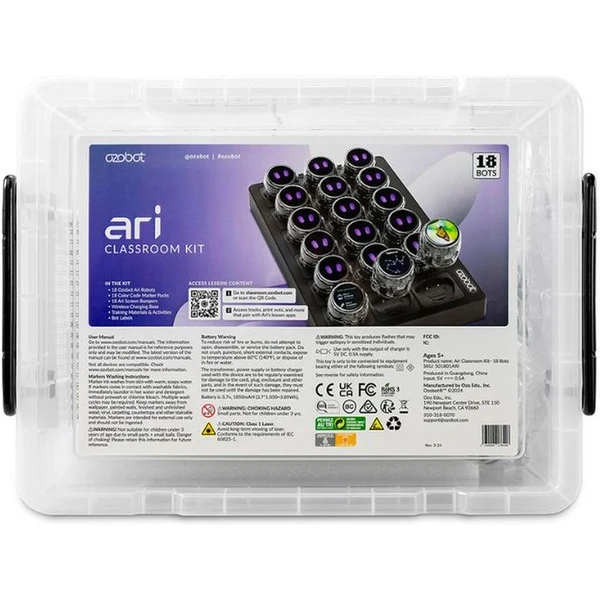 Ozobot Ari školská súprava, 18 ks - Roboty - Obrázok 66RF000P01