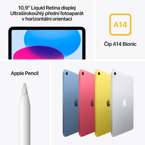 Apple iPad 10,9" (2022) 256GB Wi-Fi strieborný - Tablety - Obrázok 66T8000K01