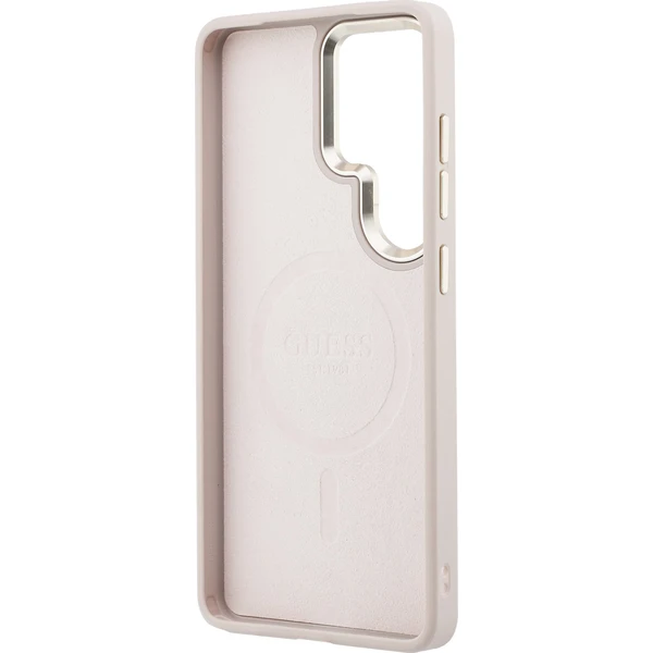 Guess PU Leather 4G Gold Frame Magnetický kryt Samsung Galaxy S26 Ultra ružový - Puzdra - Obrázok 66c00176aceb4a839ee4aa7cebb5b5c5
