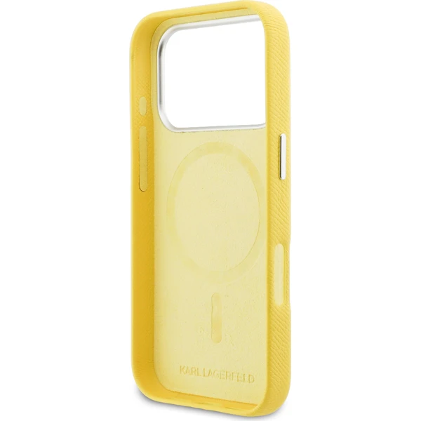 Karl Lagerfeld PU Karl a Choupette Hlavy Kolíky MagSafe kryt iPhone 17 Pro žltý - Puzdra - Obrázok 66c70ff2a42e4c8d9c1e7a8c34885202