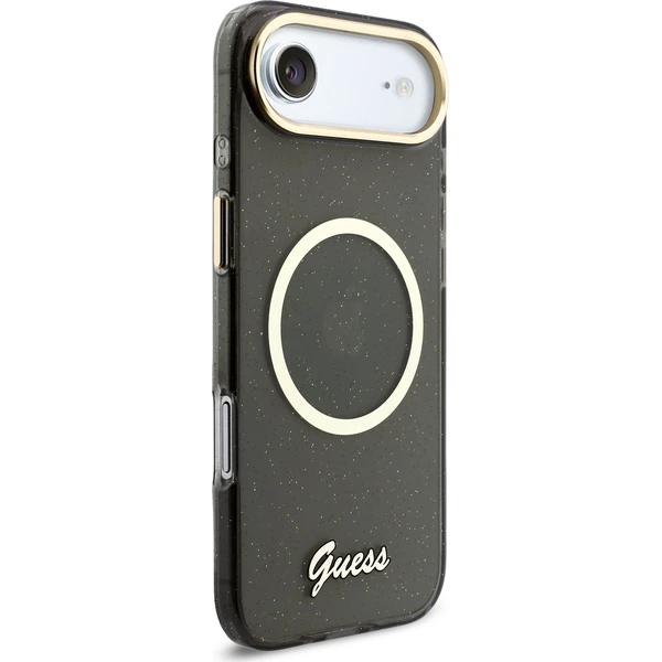 Guess IML Glitter Script Strap MagSafe kryt iPhone Air čierny - Puzdra - Obrázok 66d1849d6fd944fd87e4bb4dec622abd
