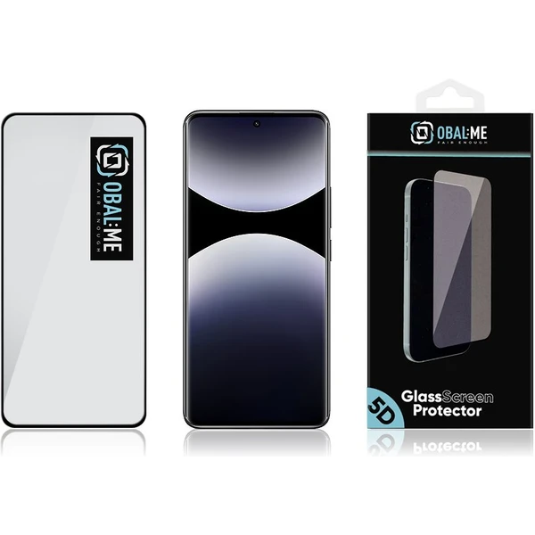 OBAL:ME 5D tvrdené sklo Xiaomi Redmi Note 14 Pro+ 5G čierne - Ochranné fólie a sklo - Obrázok 66d40299b4ae4a909000d2f719fe2a1a