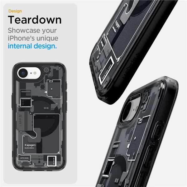 Spigen Ultra Hybrid MagSafe kryt iPhone 17e/16e zero one black - Puzdra - Obrázok 66d827224bbd4a53a543c8c10ee6332d