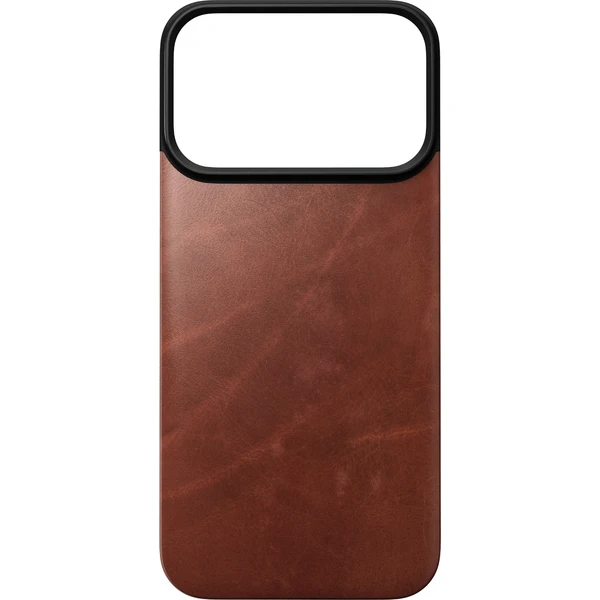 Nomad Magnetic Leather Back (Horween) MagSafe kožený kryt iPhone 17 Pro/18 Pro Olde Dublin - Puzdra - Obrázok 66e06feac0d44ec7a6738f88c0bd2aa6