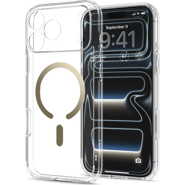 Spigen Ultra Hybrid MagSafe kryt iPhone 18 Pro Max/17 Pro Max priehľadné zlato - Puzdra - Obrázok 66ed5e2bc8db4e5db9d9df61bb6b596f