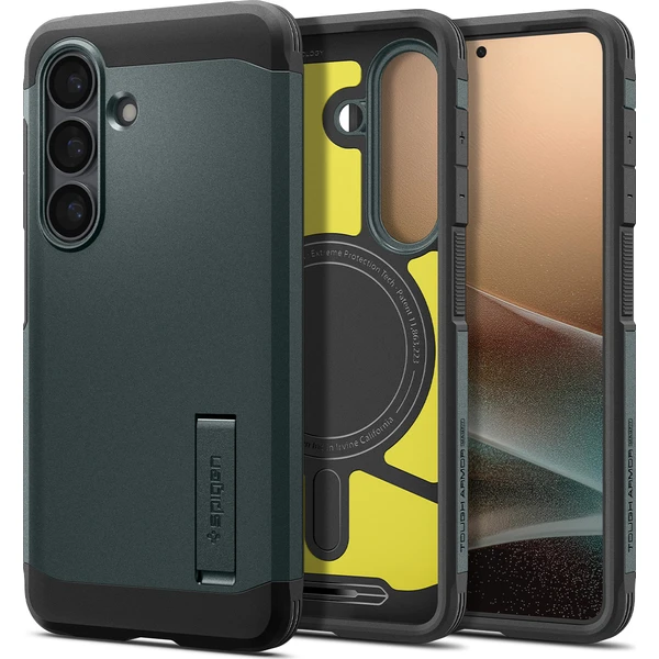 Spigen Tough Armor MagSafe kryt Samsung Galaxy S26 zelený - Puzdra - Obrázok 66fe0f68a2b94631a1ecf107043e3456