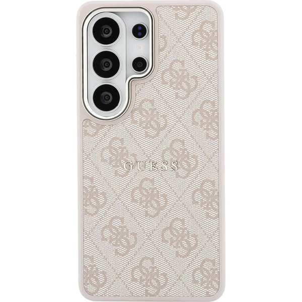Guess PU Leather 4G Gold Frame Magnetický kryt Samsung Galaxy S26 Ultra ružový - Puzdra - Obrázok 670289ab751d41fe96bdb3e394c7631b