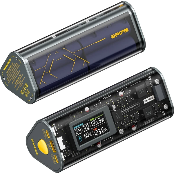 SHARGE Shargeek 170W Powerbanka, 24000 mAh, IP66, sivá - Powerbanky - Obrázok 6750196c38404dab8ba8d7934e559cb3