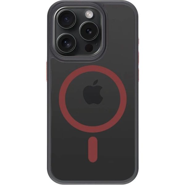 Tactical MagForce Hyperstealth 2.0 kryt iPhone 15 Pre Black/Red - Puzdra - Obrázok 6755000P01