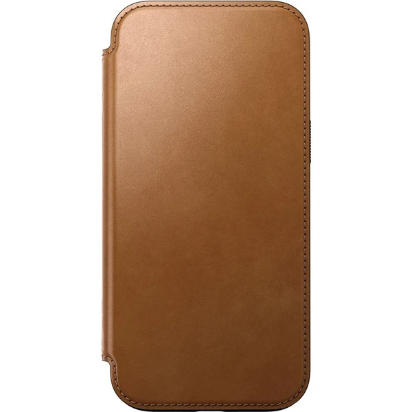 Nomad Modern Leather Folio MagSafe púzdro iPhone 16 Pro Max svetlo hnedé - Puzdra - Obrázok 677068a2851a45adaa63fceb3ce03c01