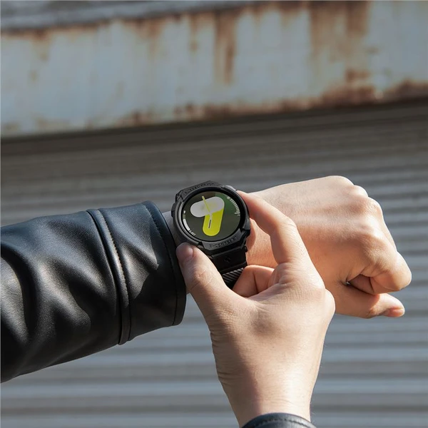 Spigen Rugged Armor Pre kryt s remienkom Galaxy Watch8 (44mm) matne čierny - Puzdra - Obrázok 6793d2495e9b4cbb80d035dd176cabc9