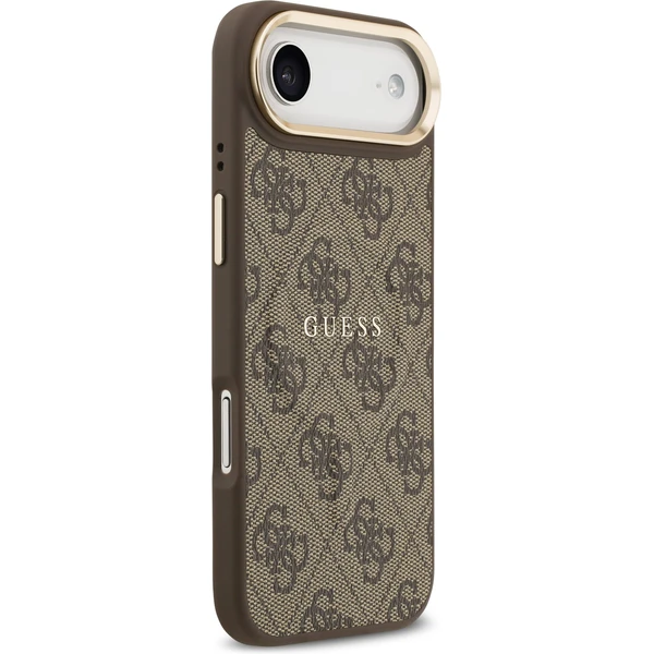 Guess PU Leather 4G Gold Frame MagSafe kryt iPhone Air hnedý - Puzdra - Obrázok 679dfd0786ad41968352170d326bbe9b