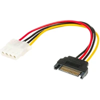 AKASA Adaptér SATA na 4pin Molex - 15 cm - Káble a redukcie