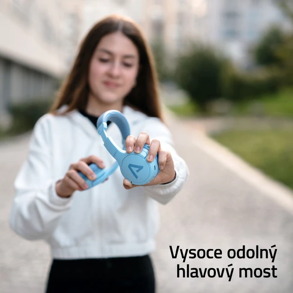 LAMAX BaseKid1 detské bezdrôtové slúchadlá modrá - Slúchadlá - Obrázok 67VL000K01