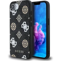 Guess PU 4G Peony MagSafe kryt iPhone 17e/16e čierny - Puzdra