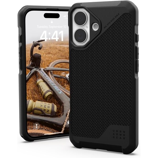 UAG Metropolis LT Magsafe Kevlar kryt iPhone 16 čierny