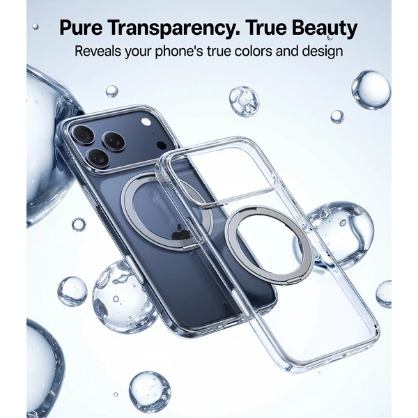 Torras Ostand Pro MagSafe kryt iPhone 17 Pro Max číry - Puzdra - Obrázok 67c6edbae9f54ac7b56bb42f04f9f0a2
