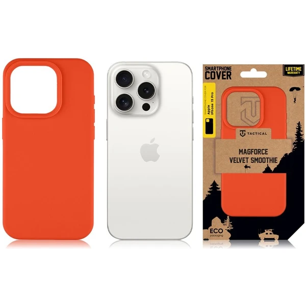 Tactical MagForce Velvet Smoothie Kryt pre Apple iPhone 15 Pro Chilli - Puzdra - Obrázok 67e006089da94179a646f8763acc393d