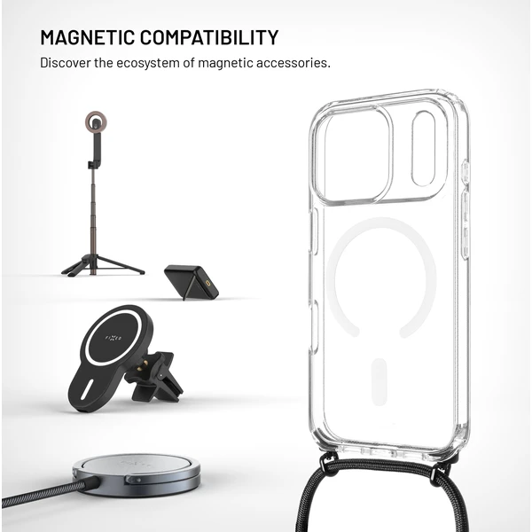 Pouzdro FIXED MagPure Neck s čiernou šnúrkou na krk pre Apple iPhone 18 Pro - Puzdra - Obrázok 67e0f0eded4f4e219f1488b71de7feca