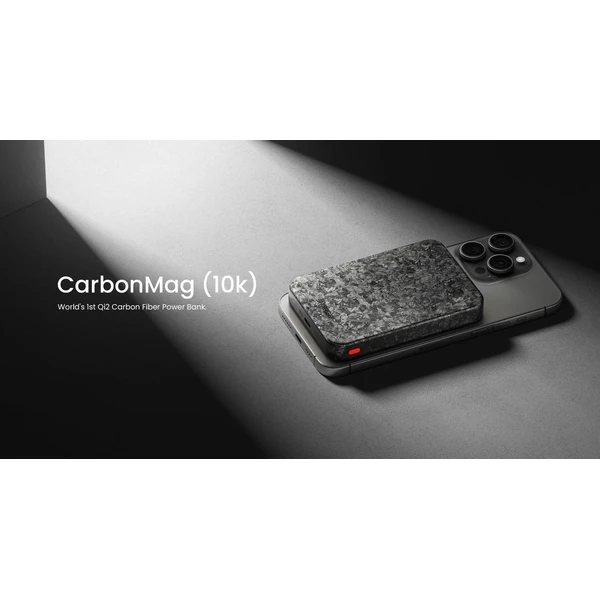 SHARGE C2 CarbonMag Qi2/MagSafe powerbanka 10000mAh karbónová - Powerbanky - Obrázok 67e375e877c845f69a30e6c6c8aa9e06
