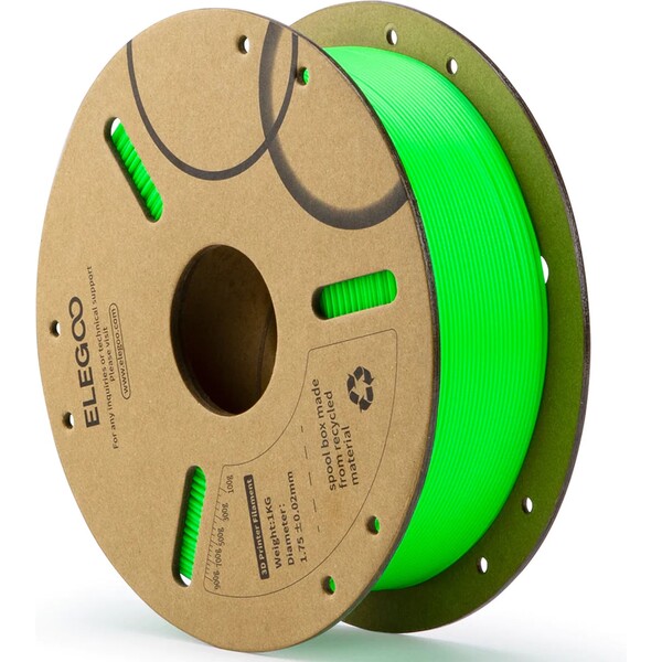 ELEGOO Filament PLA 1.75 mm, 1kg, svetlo zelená