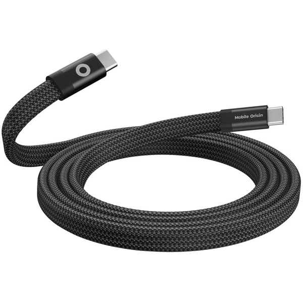 Mobile Origin Magnetic Flat Patented Original USB-C to USB-C 1m, black - Káble - Obrázok 681b287036094cfc9bab6f8908cab4d8