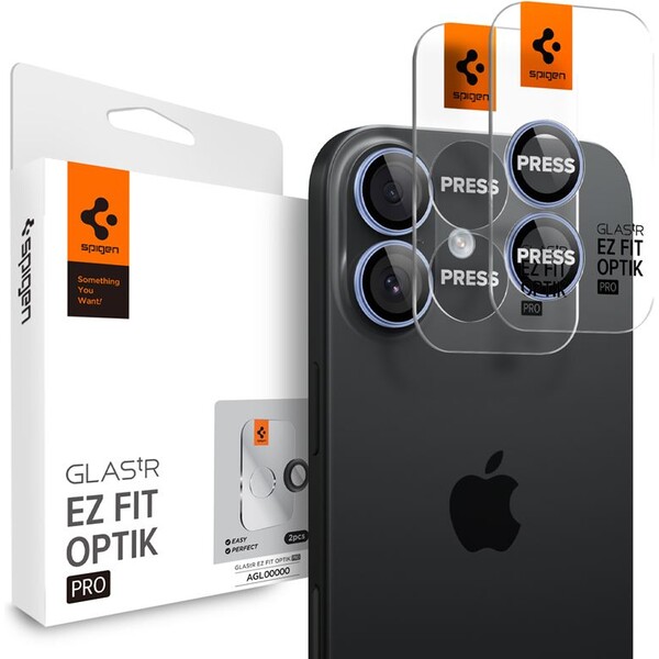 E-shop Spigen Glass TR EZ Fit Optik Pro skla iPhone 17 blue (2 ks)