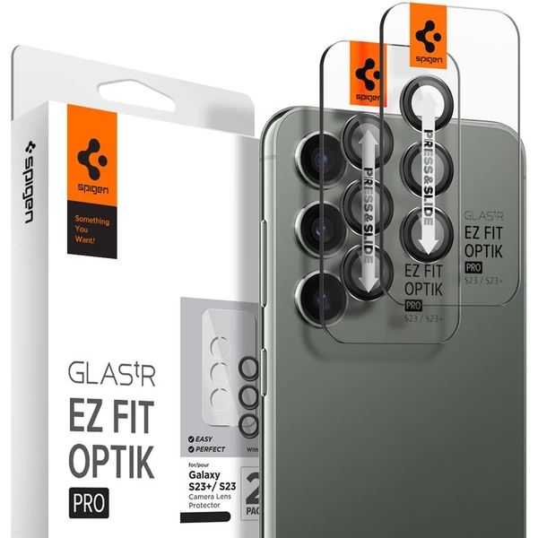 Spigen Glass EZ Fit Optik Pro 2 Pack sada skiel Samsung Galaxy S23/S23+/S24 - Ochranné fólie a sklo - Obrázok 6821000J01