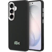 Lacoste Petit Pique Kovové logo Magnetický kryt Samsung Galaxy S26 čierny - Puzdra