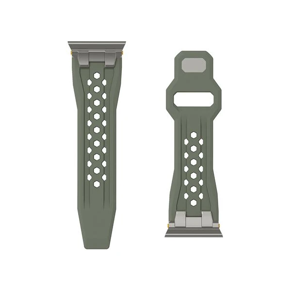 UAG Monarch Strap remienok Apple Watch 49/46/45/44/42mm olivový/titán - Remienky - Obrázok 68324f16359a467883ff2669d1df18c3