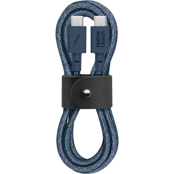 Native Union Belt Cable USB-C/USB-C kábel 1,2m, 60W modrý - Káble a redukcie - Hlavný obrázok