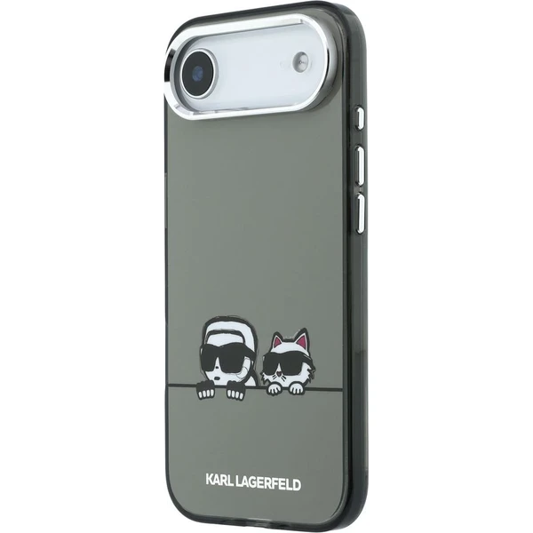 Karl Lagerfeld IML K&CH Heads Logo MagSafe kryt iPhone Air čierny - Puzdra - Obrázok 685b806592d34957a50c64f9c0456a5b