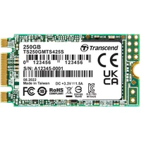 TRANSCEND SSD 425S 250 GB, M.2 2242 SSD, SATA3 B+M Key, TLC - SSD
