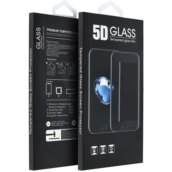 Smarty 5D Full Glue tvrdené sklo Xiaomi Redmi Note 12 Pro/12 Pro+/12 Explorer/Poco X5 Pro čierne - Ochranné fólie a sklo - Hlavný obrázok