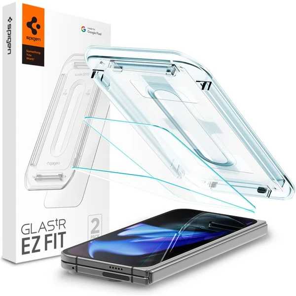Spigen Glass tR EZ Fit 2 Pack tvrdené sklo Google Pixel 9 Pro Fold číre - Ochranné fólie a sklo - Hlavný obrázok