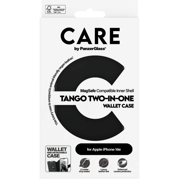 PanzerGlass® CARE puzdro Apple iPhone 17e/16e MagSafe Tango 2v1 Wallet - Puzdra - Obrázok 68GD000J01