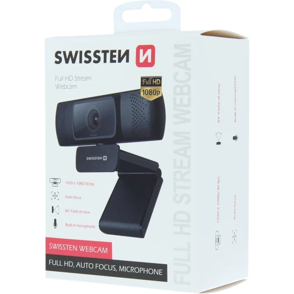 Swissten webkamera Full HD 1080P - Webkamery - Obrázok 68NT300301