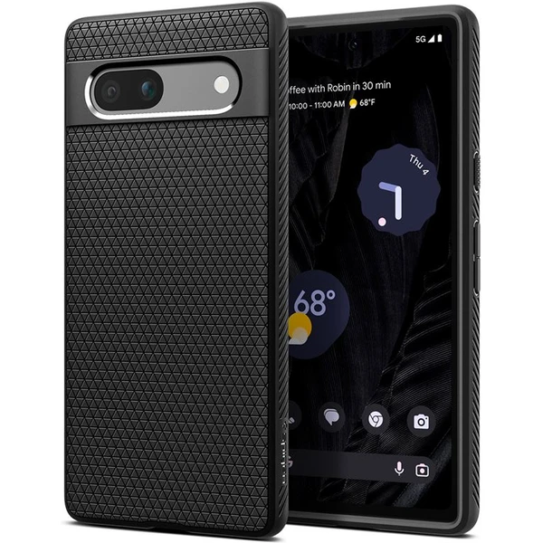 Spigen Liquid Air kryt Google Pixel 7a čierny - Puzdra - Hlavný obrázok