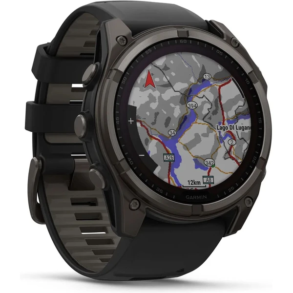 Garmin Fenix 8 Solar 51 mm titán čierne - Inteligentné hodinky - Obrázok 68YE000O01