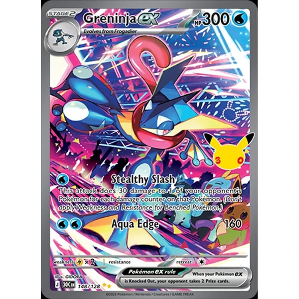Greninja ex (30C 148) - 30th Celebration [Holo] - Kusové karty - Hlavný obrázok
