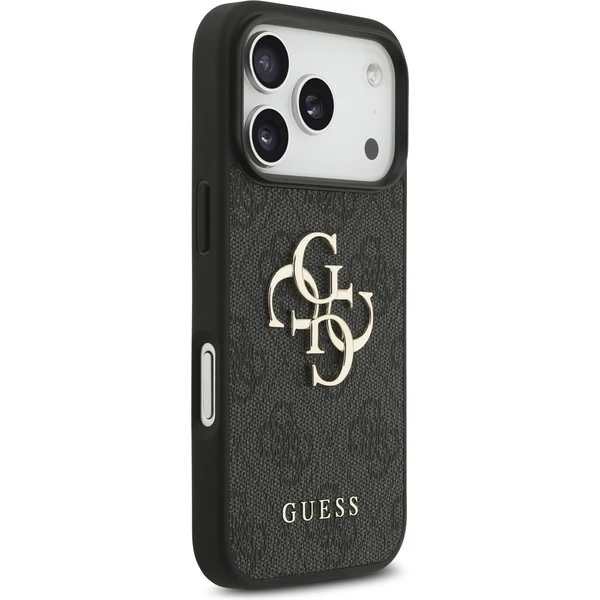 Guess PU 4G Metal Logo Strap kryt iPhone 17 Pro čierny - Puzdra - Obrázok 68b2b57a4dda4c67af044b9cb77b87f0