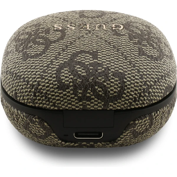Guess PU 4G Script Logo ENC TWS Bezdrôtové slúchadlá hnedé - Slúchadlá - Obrázok 68b5a9bd19fd4bb5b8b8c0db7ac3c793