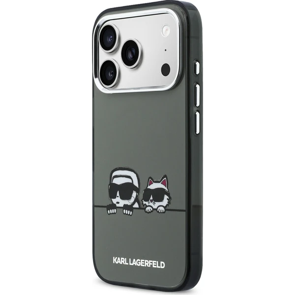 Karl Lagerfeld IML K&CH Heads Logo MagSafe kryt iPhone 17 Pro čierny - Puzdra - Obrázok 68c14341131f460f9d0423890eba1f75