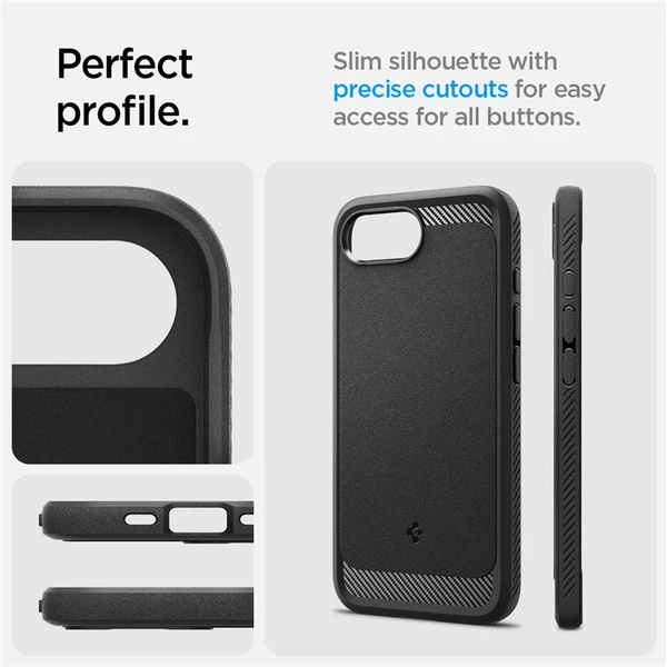 Spigen Rugged Armor MagSafe kryt iPhone 17e/16e matne čierny - Puzdra - Obrázok 68c26eef74b54204be3bfa889c6c4626