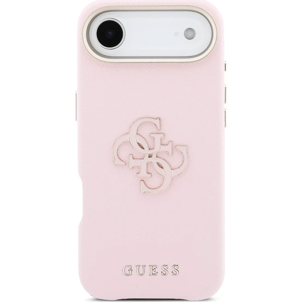 Guess PU Resin Logo kryt iPhone Air ružový - Puzdra - Obrázok 68d48ff328104d0b9f47daabef6587d4