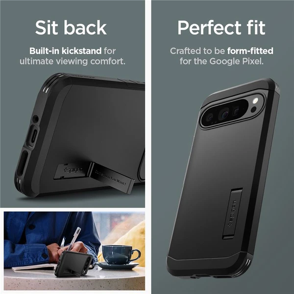 Spigen Tough Armor kryt Google Pixel 9 Pre XL čierny - Puzdra - Obrázok 68e18a24369545d09c287a3912f3e14f