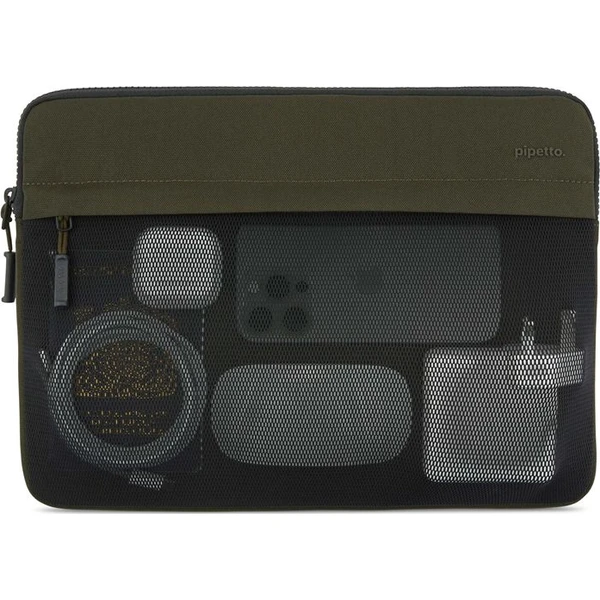 Pipetto Expand Sleeve púzdro MacBook Pro 14"/MacBook Air 13.6" tmavozelené - Puzdra - Hlavný obrázok