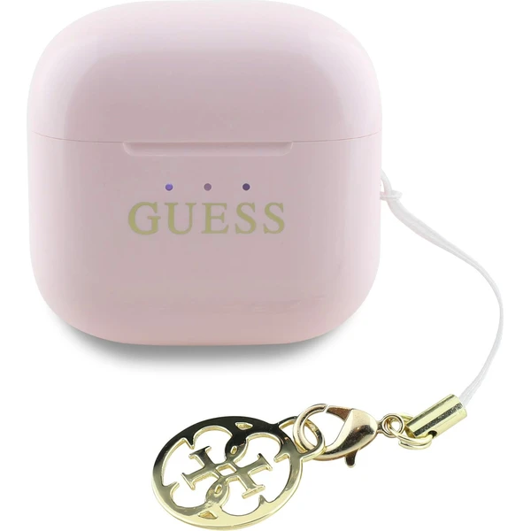Guess Classic Logo Charm TWS bezdrôtové slúchadlá ružové - Slúchadlá - Obrázok 691097ba3bfc46dcb2d6d5e0f0aabc8b